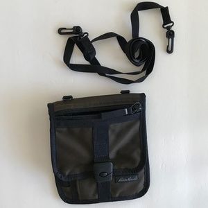 Brown Unisex Eddie Bauer Crossbody Travel Bag
